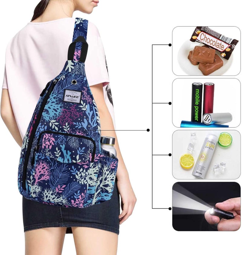 HAWEE Backpack Sling for Women Anti-Water Crossbody Bag Inclined Adjustable Pack | Casual, Adjustable Strap, Water Repellent, for Travel/Sport - Image 5